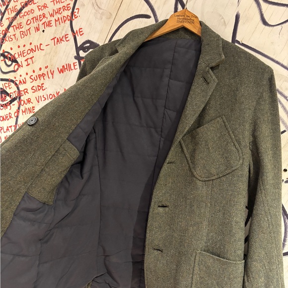 Oliver Spencer Three Pocket Buckle Back Chore Jacket Size 40 - Picture 3 of 10